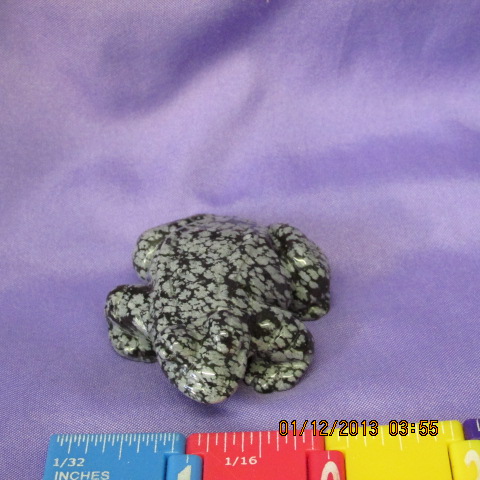 Snowflake Obsidian Frog